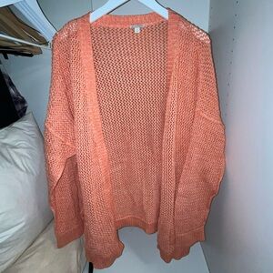 GAP Women's Coral Open Knit Cardigan